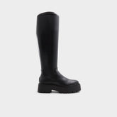 Aldo Carelden Black Women's Tall Boots - Knee-high boot, Lug sole Black