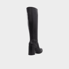 Aldo Equine Black Women's Tall Boots - Knee-high boot, Black Black