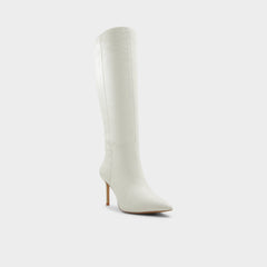 Aldo Laroche-wc White/Bone Women's Tall Boots - Knee-high boot, Stiletto heel White/Bone