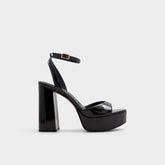 Aldo Valoria Black Women's Platform sandals - Strappy heeled sandal, Platform Black