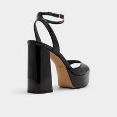Aldo Valoria Black Women's Platform sandals - Strappy heeled sandal, Platform Black