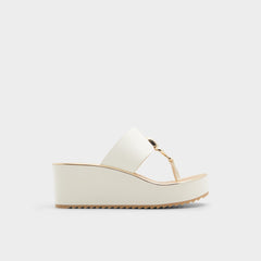 Aldo Penelopy White Women's Wedges - Wedge sandal, Wedge heel White