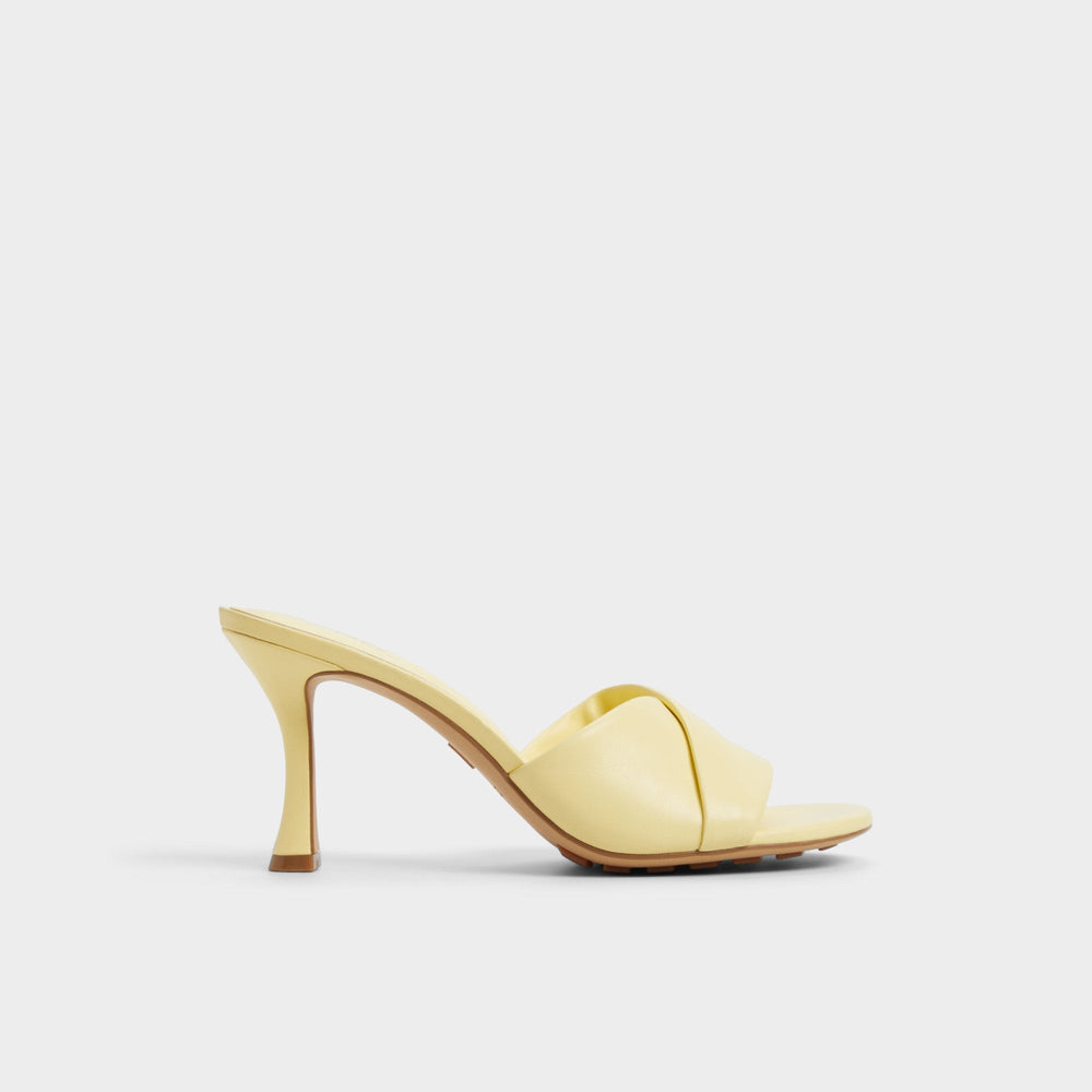 Aldo Lyhanna Light Yellow Women's Heeled mules - Heeled mule, Stiletto heel Light Yellow