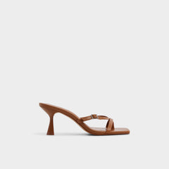 Aldo Gannever - Heeled flip flop, Kitten heel Medium Brown