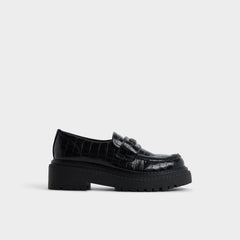Aldo Miravelle in Black - Loafer, Lug sole Black