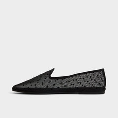 Aldo Aurabelle Black Textile Mesh Women's Loafers & Oxfords - Loafer Black