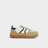 Aldo Elabrintar White Combo Women's Low top sneakers - Low top sneaker, Platform White combo