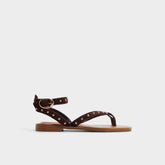 Aldo Daressi in Dark Brown - Flat sandal Dark brown