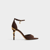 Aldo Medeza in Dark Brown - Strappy heeled sandal Dark brown