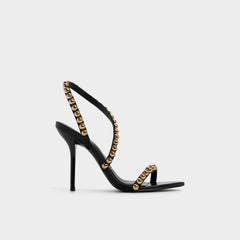Aldo Attey in Black - Strappy heeled sandal, Stiletto heel Black