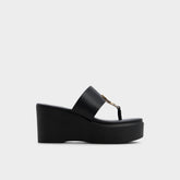Aldo Friegan in Black - Slide sandal, Wedge heel Black
