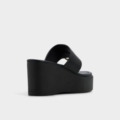 Aldo Friegan in Black - Slide sandal, Wedge heel Black