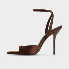 Aldo Forevermore in Dark Brown 14154135 - Strappy heeled sandal, Stiletto heel Dark brown