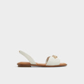 Aldo Goassi White/Bone Women's Flats - Flat sandal White/bone