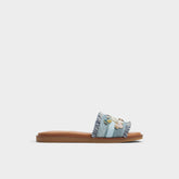 Aldo Beachside Denim Women's Flats - Slide sandal Denim