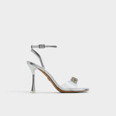 Aldo Ozley Silver Women's Strappy Heels - Strappy heeled sandal Silver