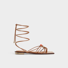 Aldo Nirena Medium Brown Women's Flats - Strappy flat sandal Medium Brown