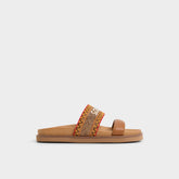 Aldo Beachvacay Brown Multi Women's Footbed sandals - Brown multi