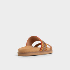 Aldo Beachvacay Brown Multi Women's Footbed sandals - Brown multi