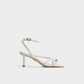 Aldo Elodiah White/Bone Women's Travel essentials - Strappy heeled sandal, Stiletto heel White/bone
