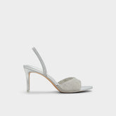 Aldo Aitana in Silver - Strappy heeled sandal, Stiletto heel Silver