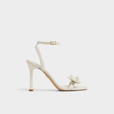 Aldo Daisylily White/Bone Women's Heeled sandals - Strappy heeled sandal, Stiletto heel White/bone