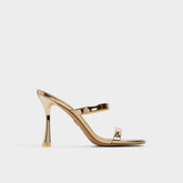 Aldo Evalyn in Gold - Strappy heeled sandal, Stiletto heel Gold