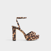 Aldo Chicgleam Brown Multi Women's Strappy sandals - Strappy heeled sandal, Platform Brown Multi