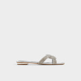 Aldo Karlina Silver Women's Iridescent metallics - Slide sandal Silver