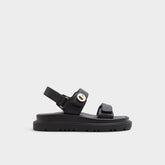 Aldo Linette Black Women's Footbed sandals - Footbed sandal, Footbed sandal Black