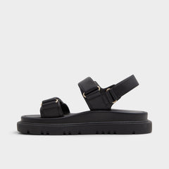 Aldo Linette Black Women's Footbed sandals - Footbed sandal, Footbed sandal Black