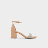 Aldo Pristine in Bone - Strappy sandal, Block heel Bone