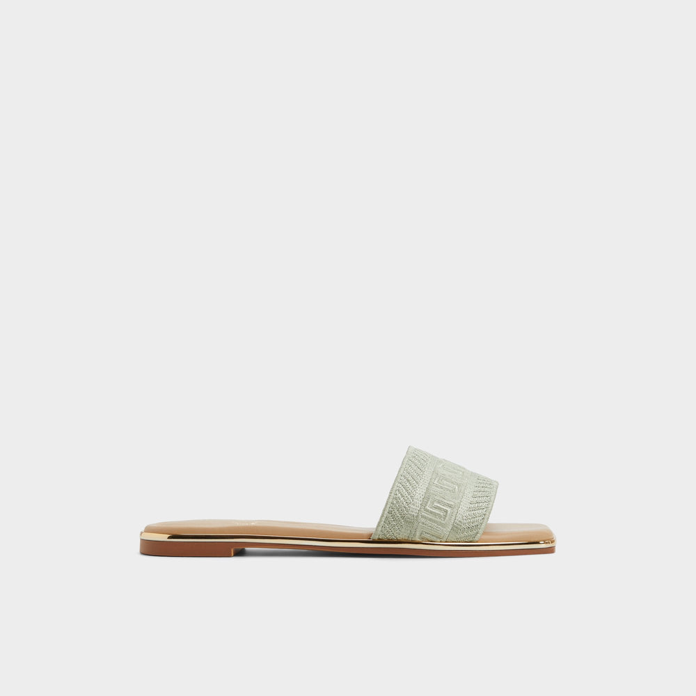 Aldo Oceania-xt Other Green Women's Flats - Slide sandal Other Green