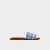 Aldo Nalani Medium Blue Women's Flats - Slide sandal Medium Blue