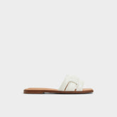 Aldo Eleny White Women's Flats - Slide sandal White
