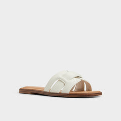 Aldo Eleny White Women's Flats - Slide sandal White