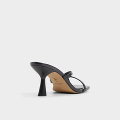 Aldo Calypsa Black Women's Animal Prints - Strappy heeled sandal, Block heel Black