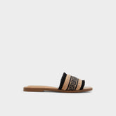 Aldo Nalani Open Black Women's Flats - Slide sandal Open Black