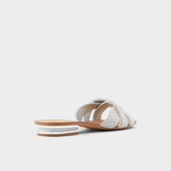 Aldo Coredith Silver Women's Flats - Slide sandal Silver