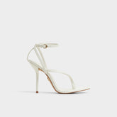 Aldo Abyfindley White/Bone Women's Strappy sandals - Heeled flip flop White/Bone
