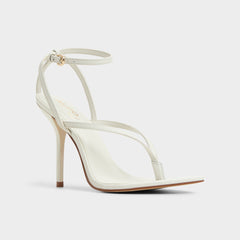 Aldo Abyfindley White/Bone Women's Strappy sandals - Heeled flip flop White/Bone