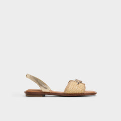 Aldo Goassi Gold Women's Iridescent metallics - Flat sandal Gold