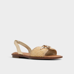 Aldo Goassi Gold Women's Iridescent metallics - Flat sandal Gold