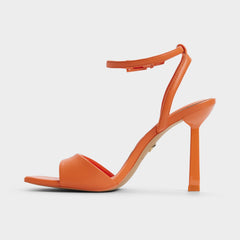 Aldo Illustrious Medium Orange Women's Strappy Heels - Strappy heeled sandal, Stiletto heel Medium Orange