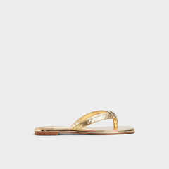 Aldo Conchiglia Gold Women's Flats - Flip flop Gold