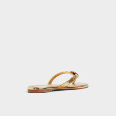 Aldo Conchiglia Gold Women's Flats - Flip flop Gold