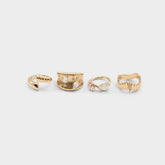 Aldo Alexxe in Gold Clear Multi - Ring Gold/clear multi
