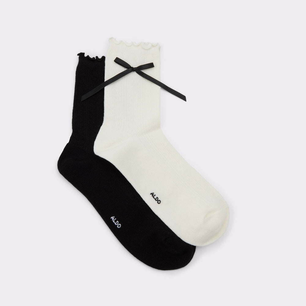 Aldo Cutiebow in Black White - Socks Black/white