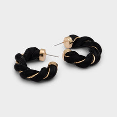 Aldo Twists in Black Gold Multi - Hoop earrings Black/gold multi