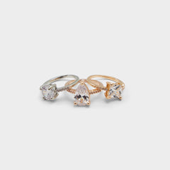 Aldo Alabridar Metallic Multi Women's Cubic Zirconia - Stackable rings Metallic Multi